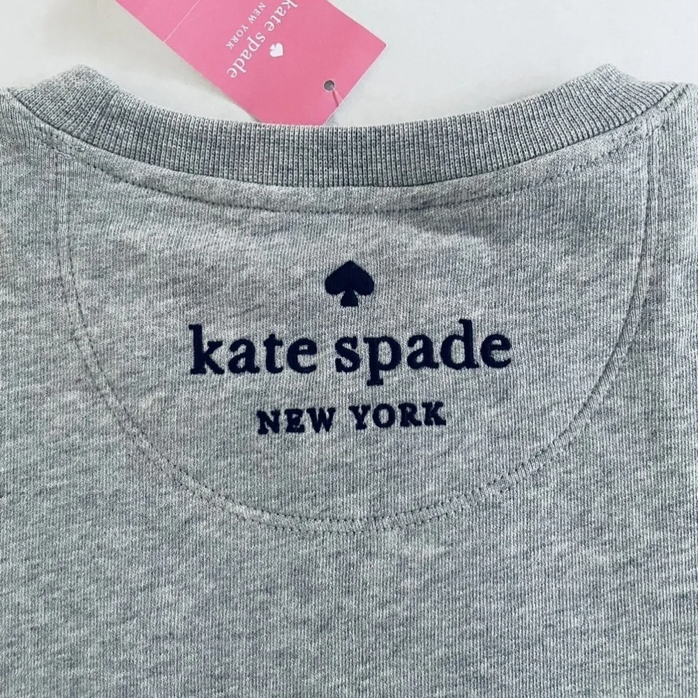 KATE SPADE New York Disney X Minnie Mouse Sweatshirt Gray size Medium NWT